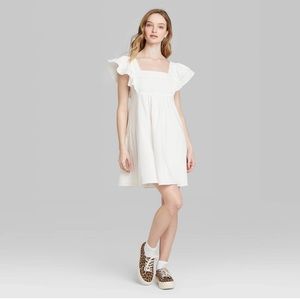 Wild Fable white woven adorable dress L